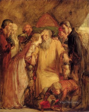  Pre Art Painting - Lear And Cordelia Pre Raphaelite John Everett Millais